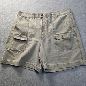 Pacific Crest Cargo Shorts Mens Size 40 Khaki Outdoor Utility Cotton Hiking